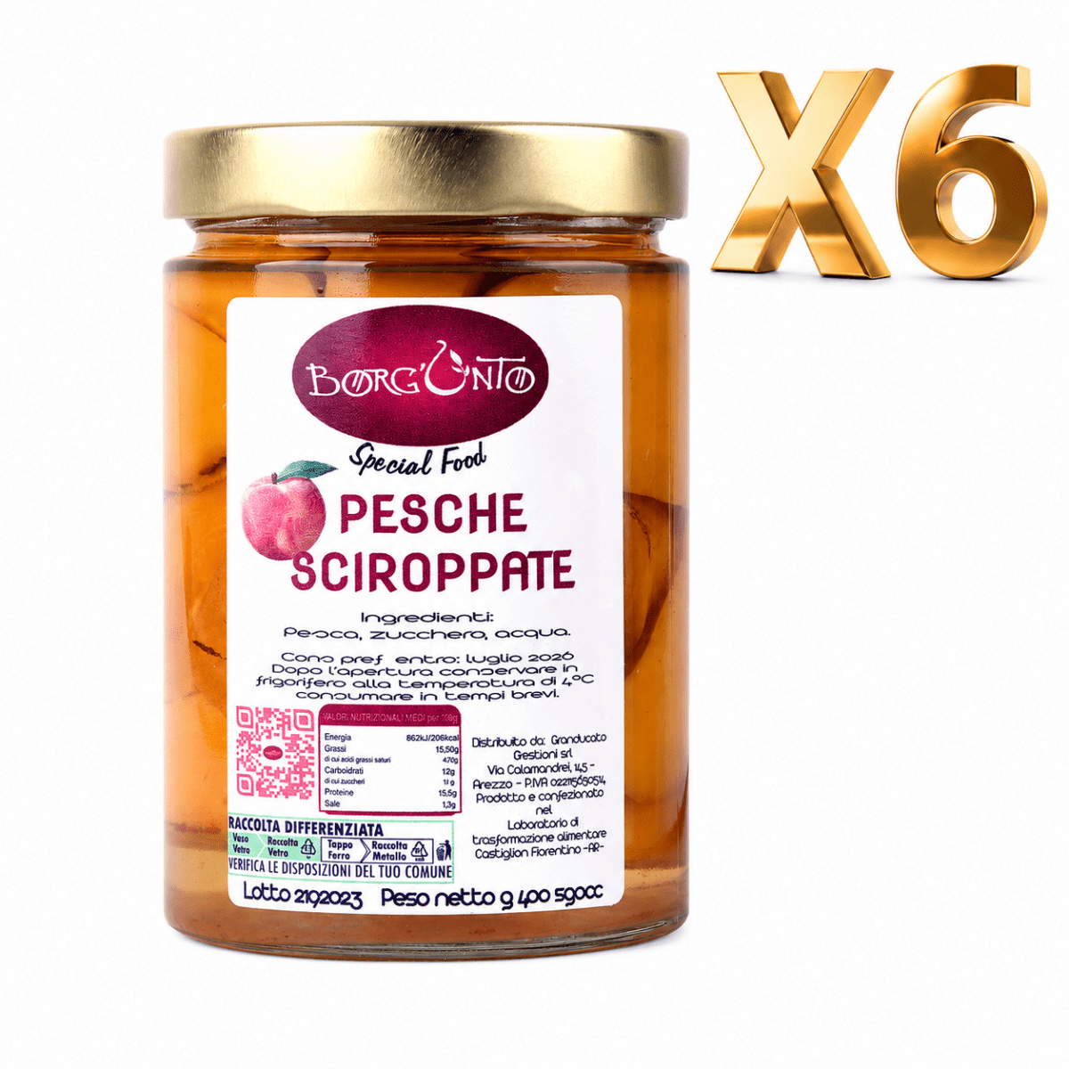 Pesche Sciroppate – Borgunto - Borgunto